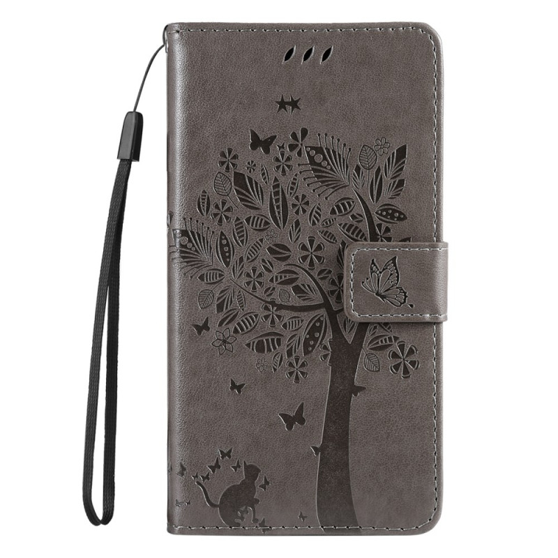 Housse Moto G35 5G Arbre et Chat