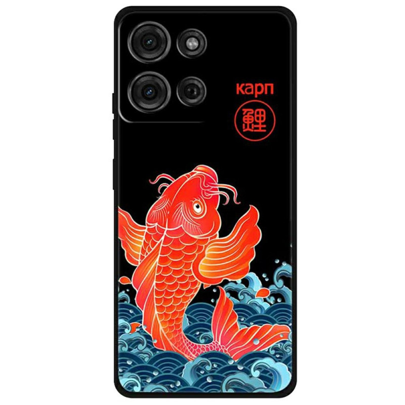Coque Moto G75 5G Poisson Sautant