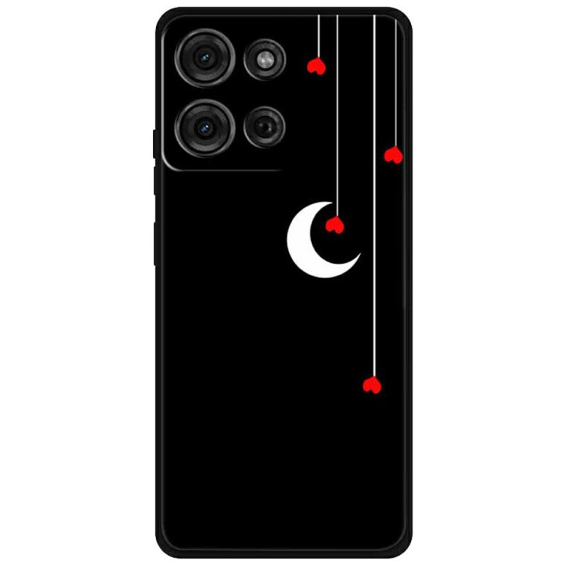 Coque Moto G75 5G Cœurs et Lune
