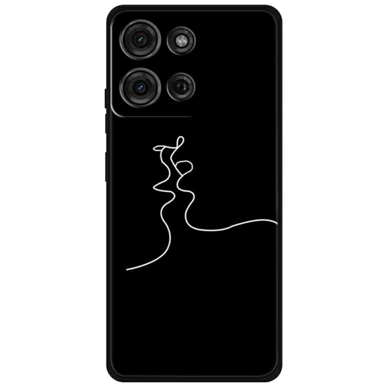 Coque Moto G75 5G Baiser Abstrait