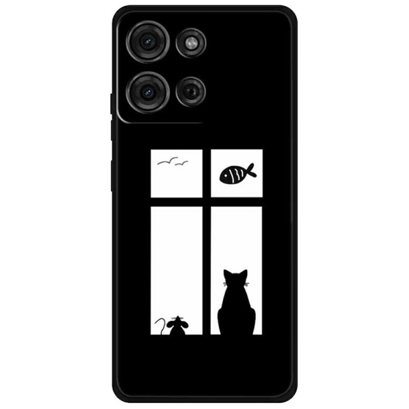 Coque Moto G75 5G Chat et Souris