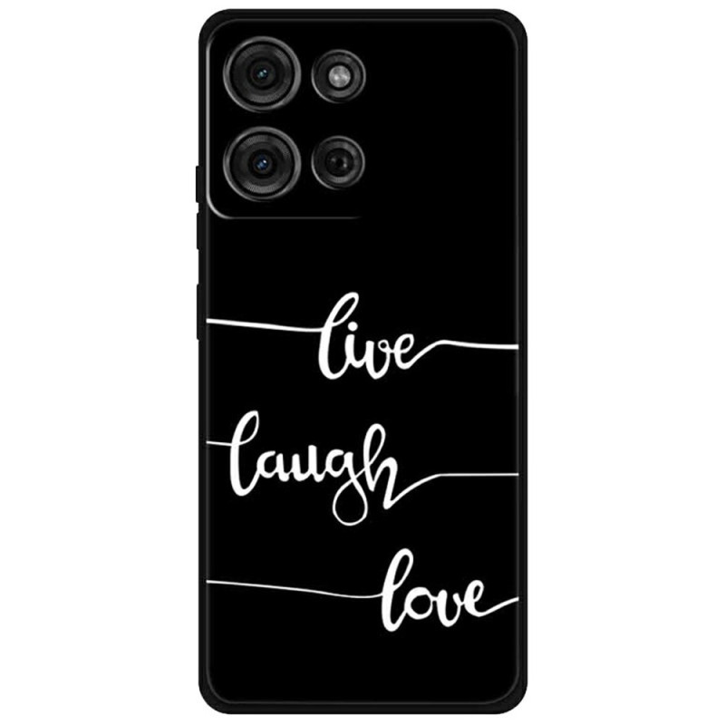 Coque Moto G75 5G Live Laugh Love