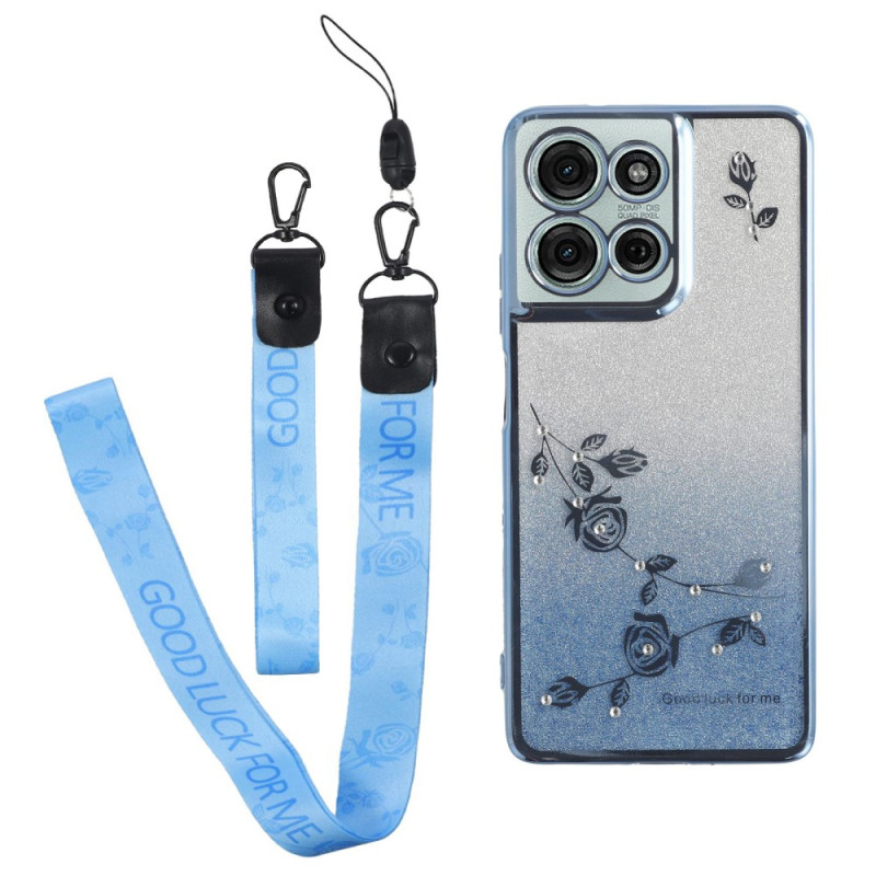 Coque Moto G75 5G Strass à Lanières KADEM