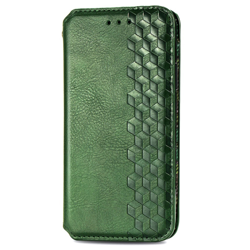 Flip Cover Moto G75 5G Efet Daim Vintage avec Frise