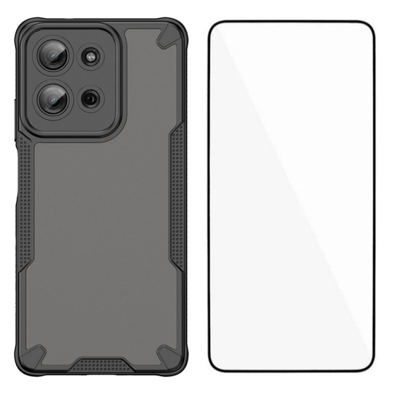 Coque Moto G75 5G Silicone avec Protecteur Écran WANLONFENG