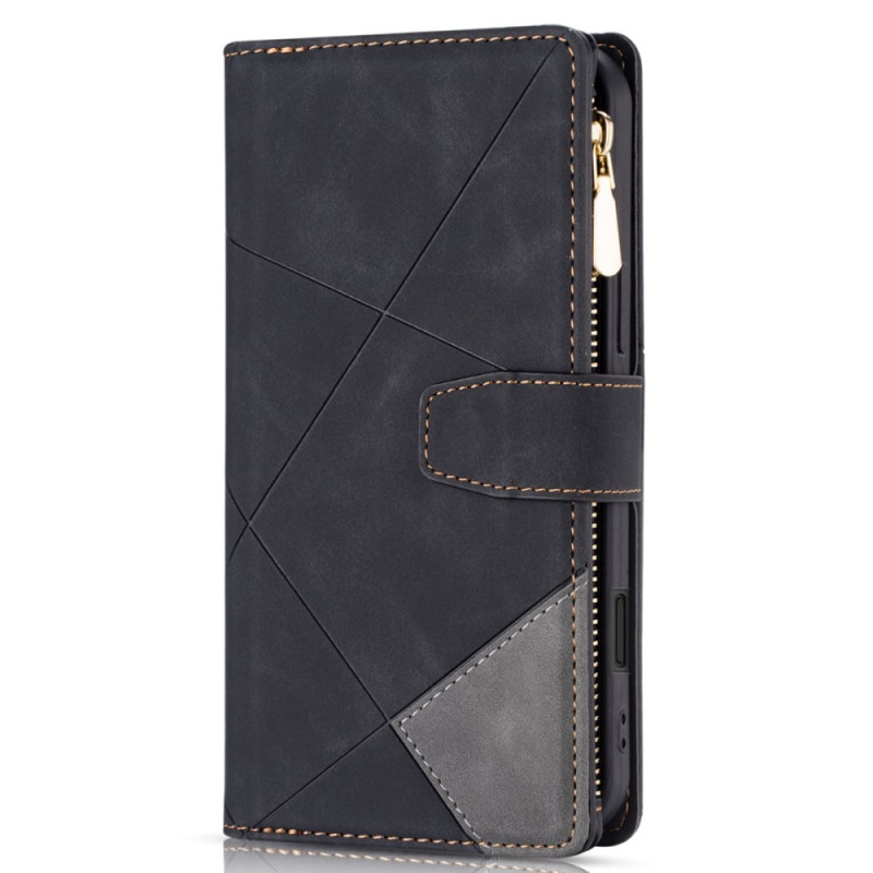 Housse iPhone 16E Portefeuille Motif Géométrique