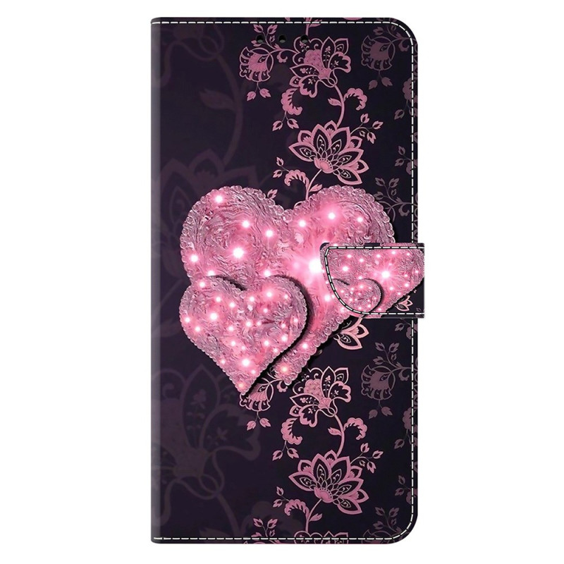 Housse Honor Magic 7 Pro 5G Cœurs en Dentelle