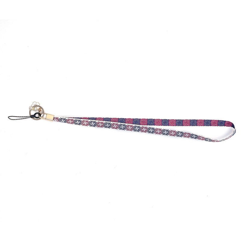 Lanière pour Téléphone Portable avec Pendentif Fleur