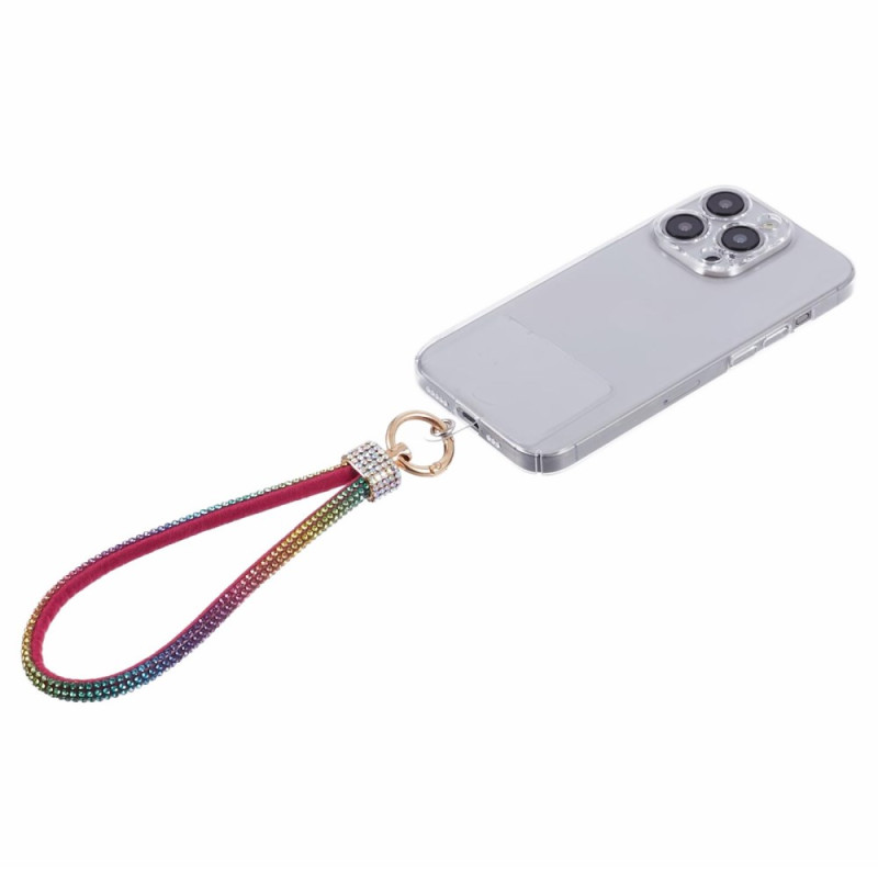 Lanière pour Smartphone avec Strass et Porte-Clés