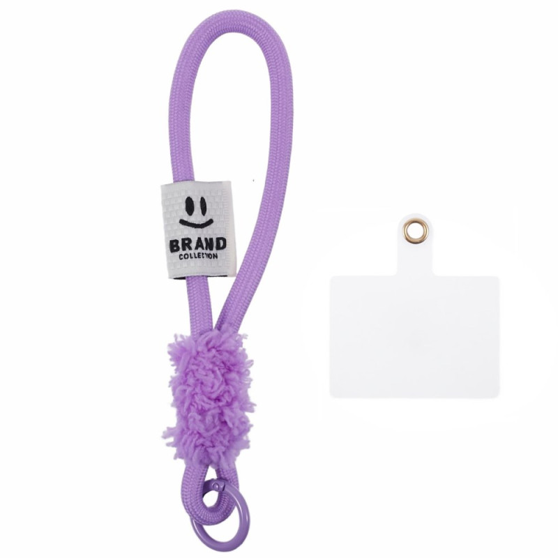 Dragonne Tressée pour Portable en Peluche Colorée