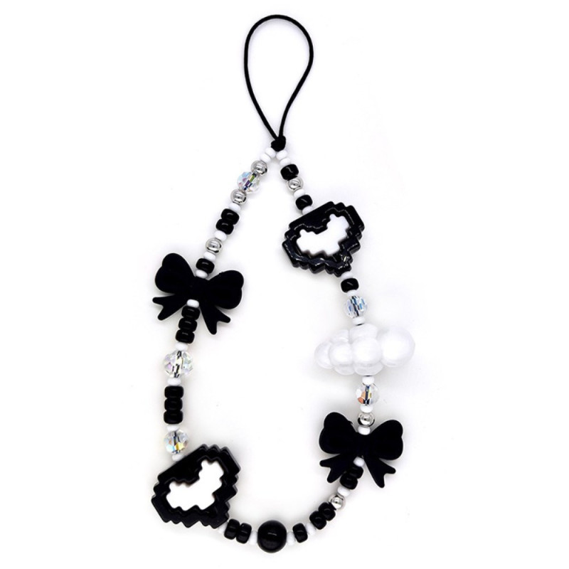 Bracelet pour Portable avec Perles et Cœur