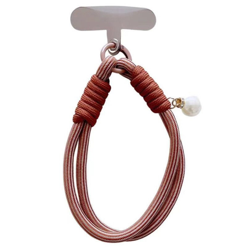 Lanière Courte pour Portable avec Perle