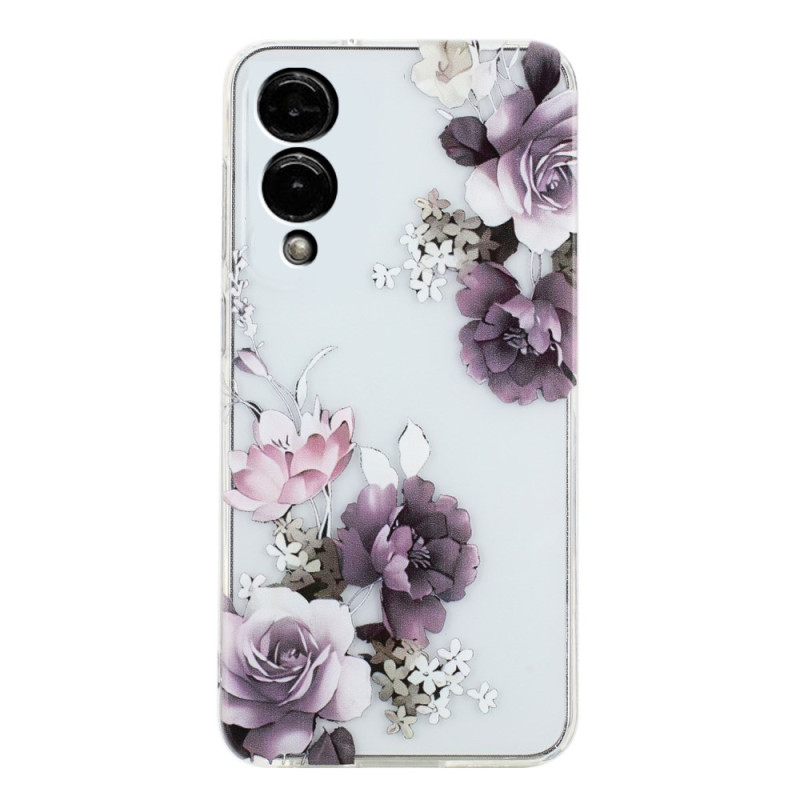 Coque Samsung Galaxy S25 Edge Pivoines Violettes
