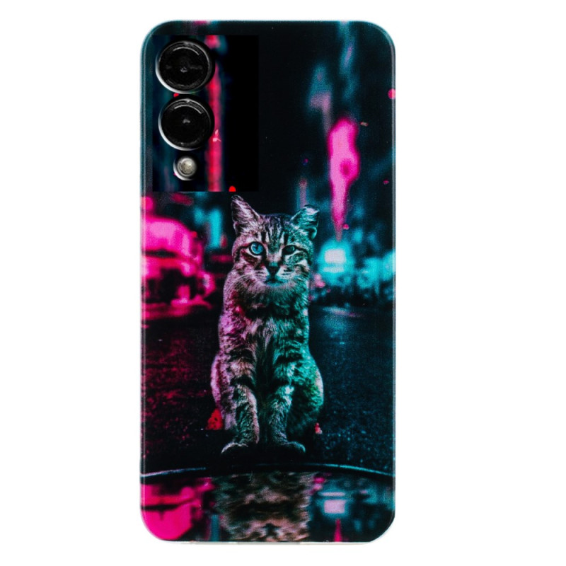 Coque Samsung Galaxy S25 Edge Chat au Feu de Circulation