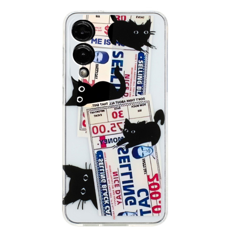 Coque Samsung Galaxy S25 Edge Motif Chats Noirs
