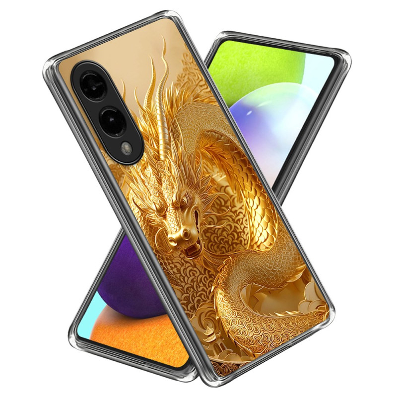 Coque Samsung Galaxy S25 Edge Dragon doré
