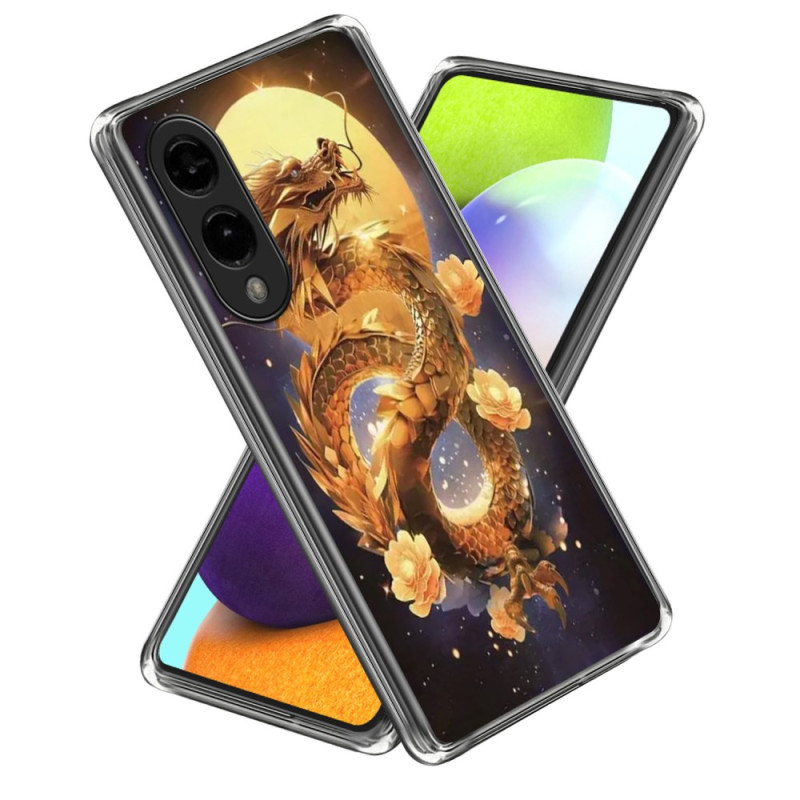 Coque Samsung Galaxy S25 Edge Dragon d'Or