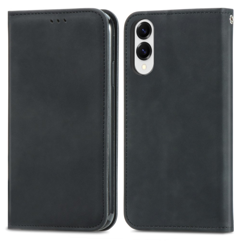 Flip Cover Samsung Galaxy S25 Edge Porte-Cartes et Fermeture Magnétique