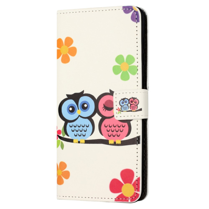 Housse Moto G24 Power Couple de Hiboux
