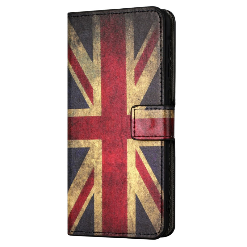 Housse Moto G24 Power Drapeau Anglais Vintage