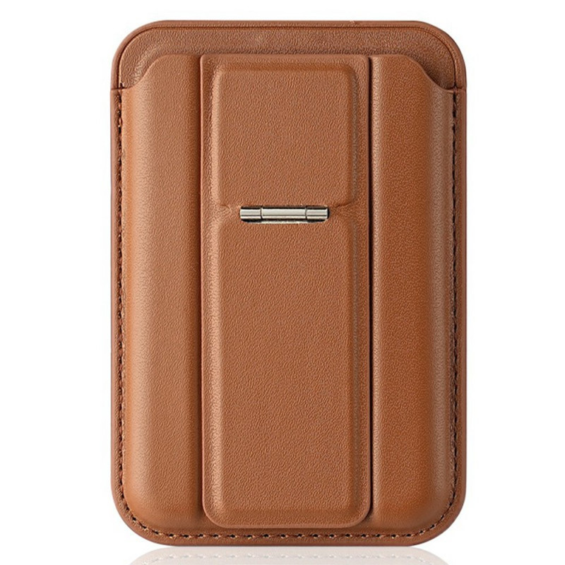 Porte-Cartes Magnétique en Cuir avec Support pour iPhone
