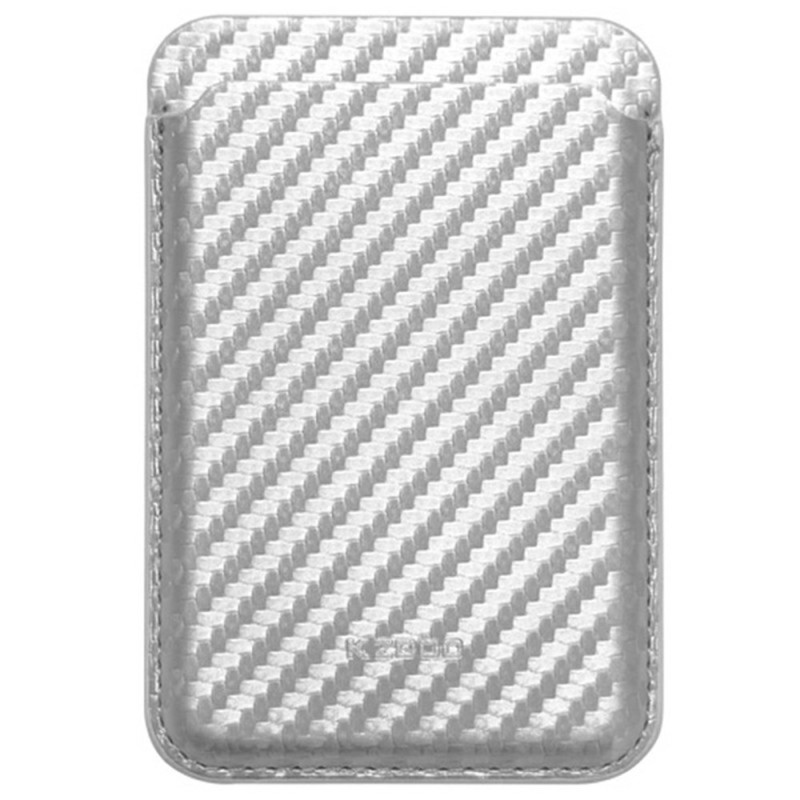 Porte-Cartes Compatible MagSafe Texture Fibre Carbone KZDOO