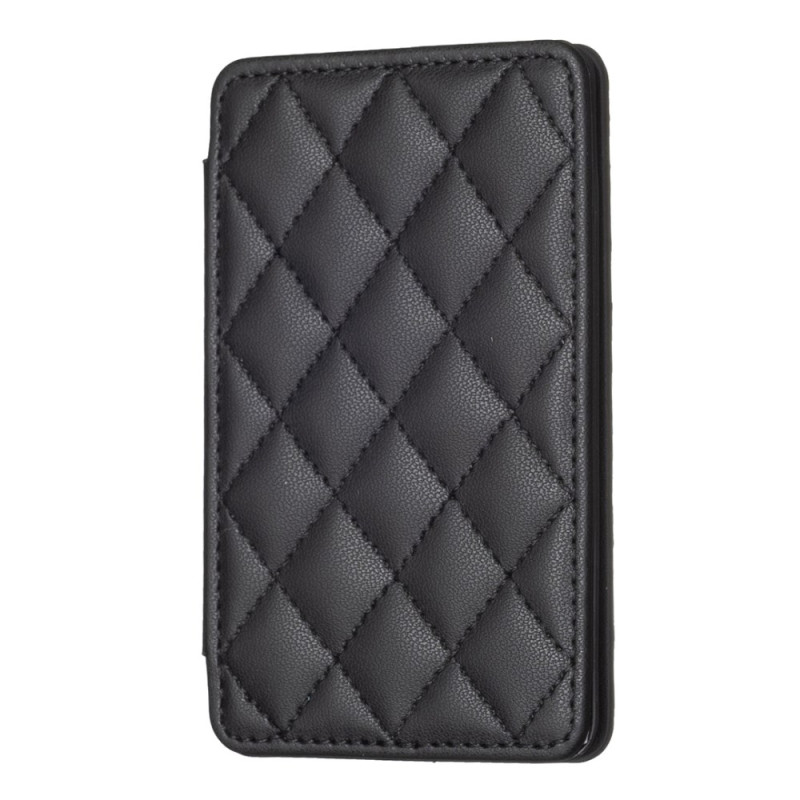 Porte-Cartes Adhésif Simili Cuir Matelassé