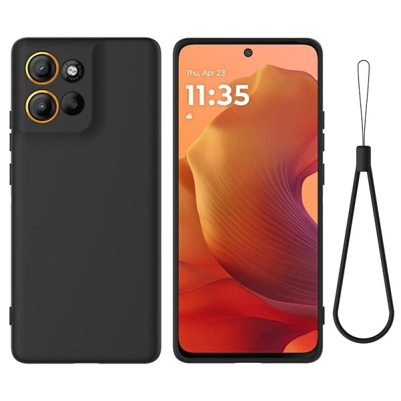Coque Moto G15 Power Silicone Liquide à Lanière