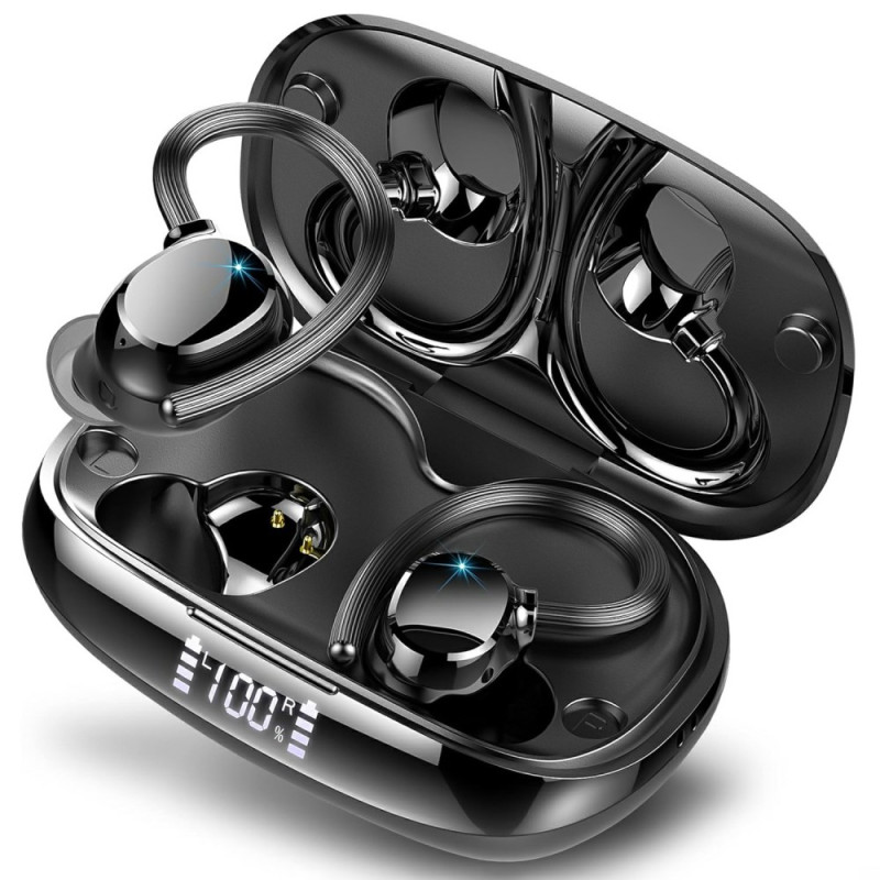 Écouteurs de Sport Intra-Auriculaires avec Affichage Numérique et Compatibilité Bluetooth