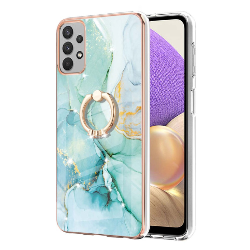 Coque Samsung Galaxy A32 5G / M32 5G Anneau-Support Marbre