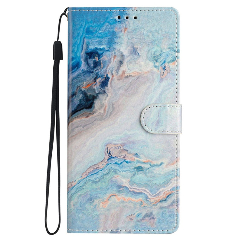 Housse Moto G45 5G / G34 5G Marbre Bleu