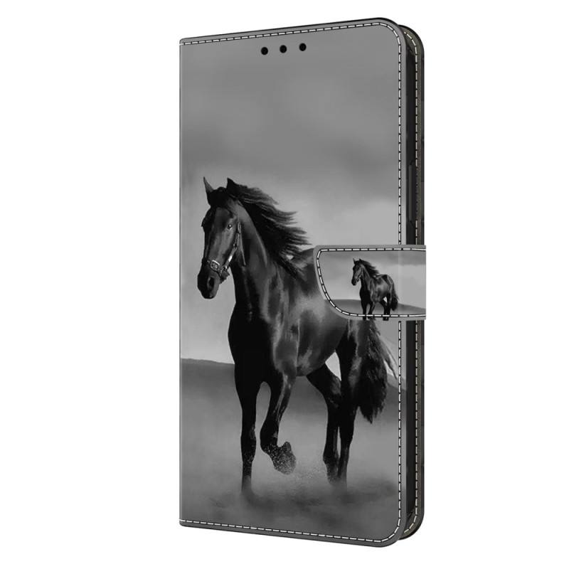 Housse Moto G45 5G / G34 5G Cheval Noir