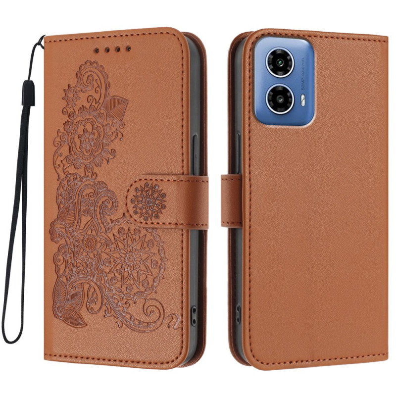 Housse Moto G45 5G / G34 5G Dentelle Florale