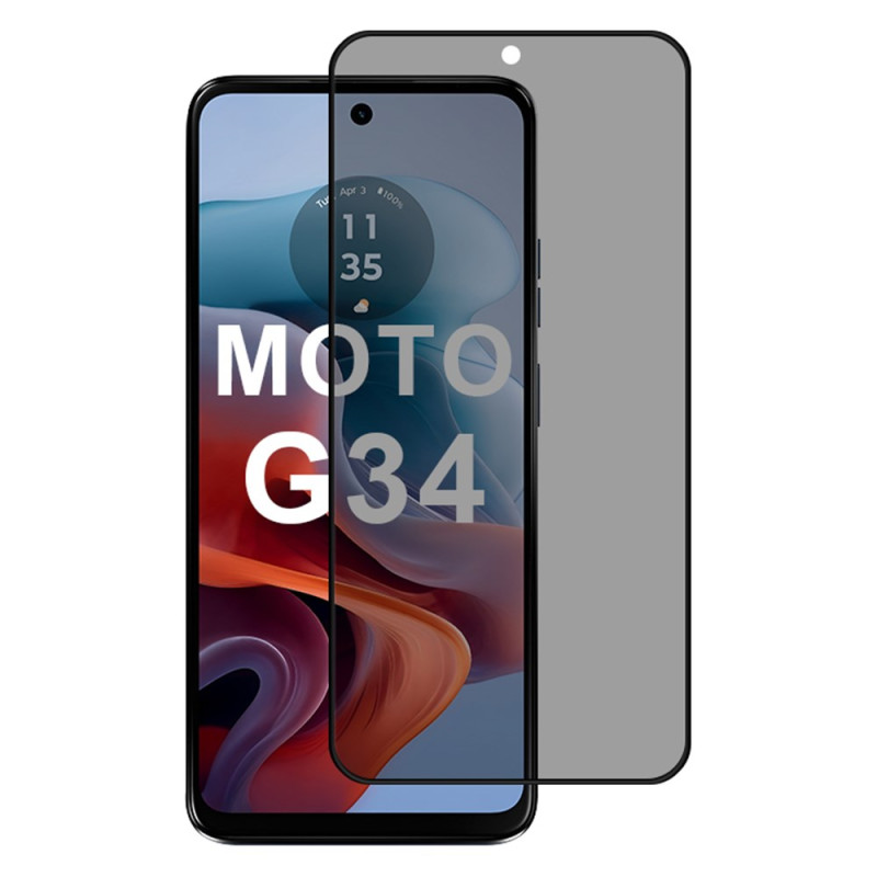 Protection en Verre Trempé Anti-Espion pour Écran Moto G45 5G / G34 5G