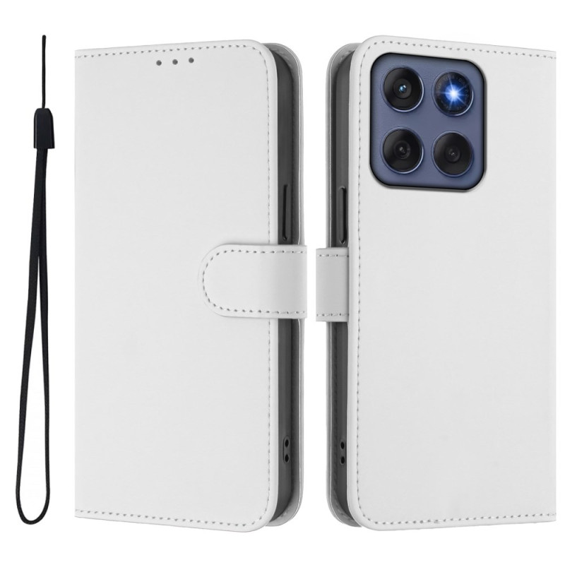 Housse Motorola Edge 60 Fusion 5G Monochrome à Lanière