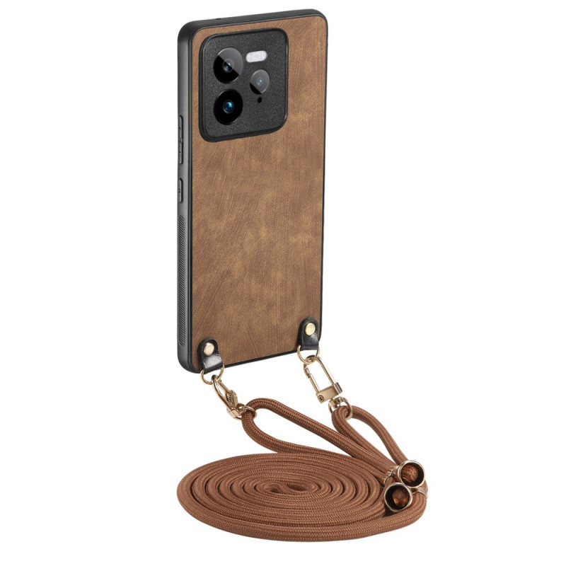 Coque à Cordon Realme GT 7 Pro 5G Rétro Cuir