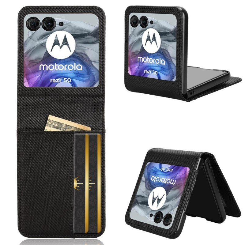 Étui Motorola Razr 60 5G / Razr 50 5G Porte-Cartes Noir