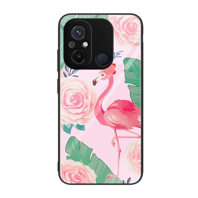 Coque Xiaomi Redmi 12C Verre Trempé Flamant Rose