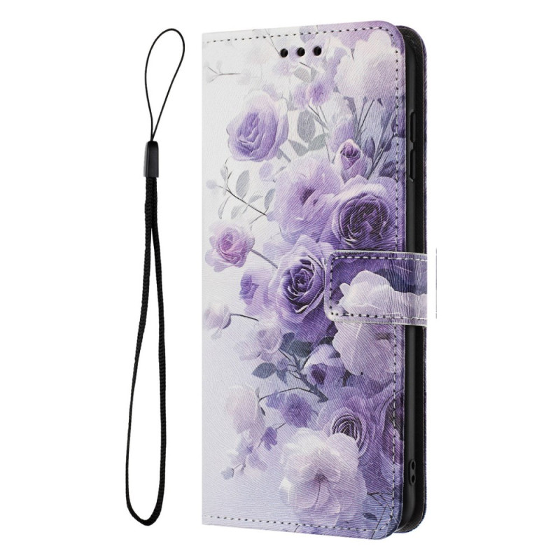 Housse Poco F7 Pro 5G / F7 Ultra 5G Roses Violettes