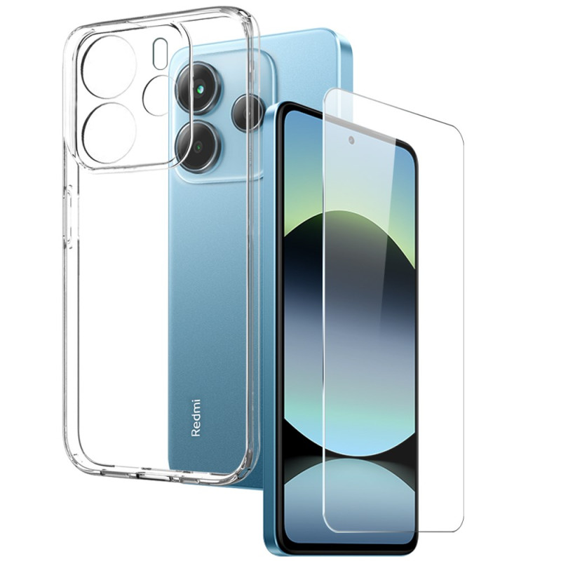 Coque Xiaomi Redmi Note 14 4G Transparente avec Protecteur Écran