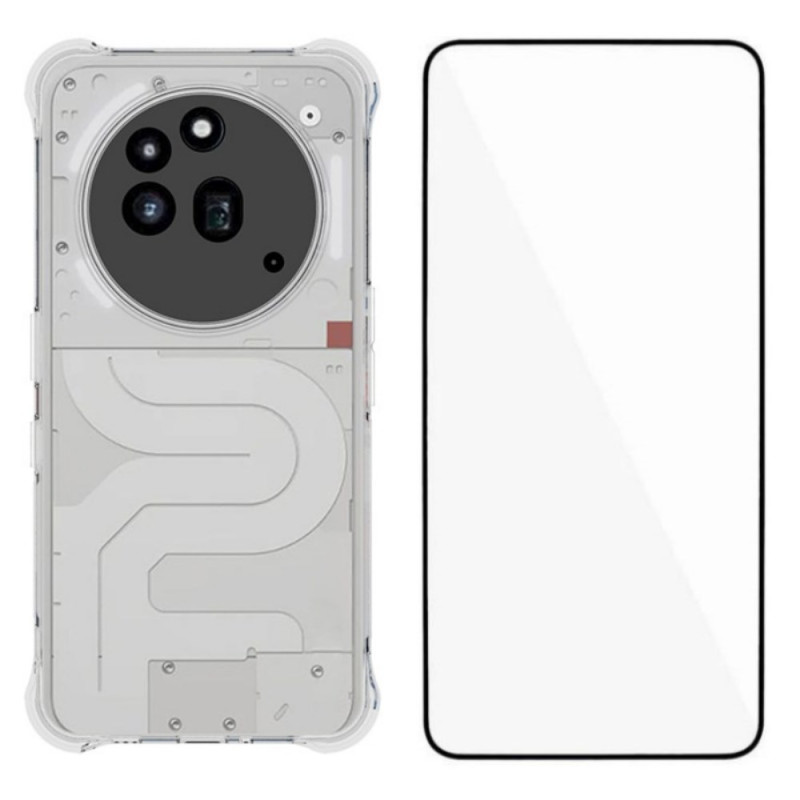 Coque Nothing Phone (3a) Pro Transparente avec Protection d'Écran
