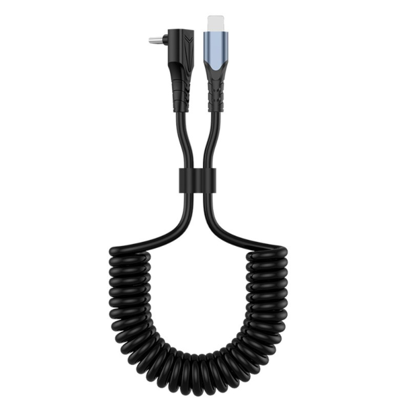 Câble de charge rapide rétractable Type-C vers Lightning