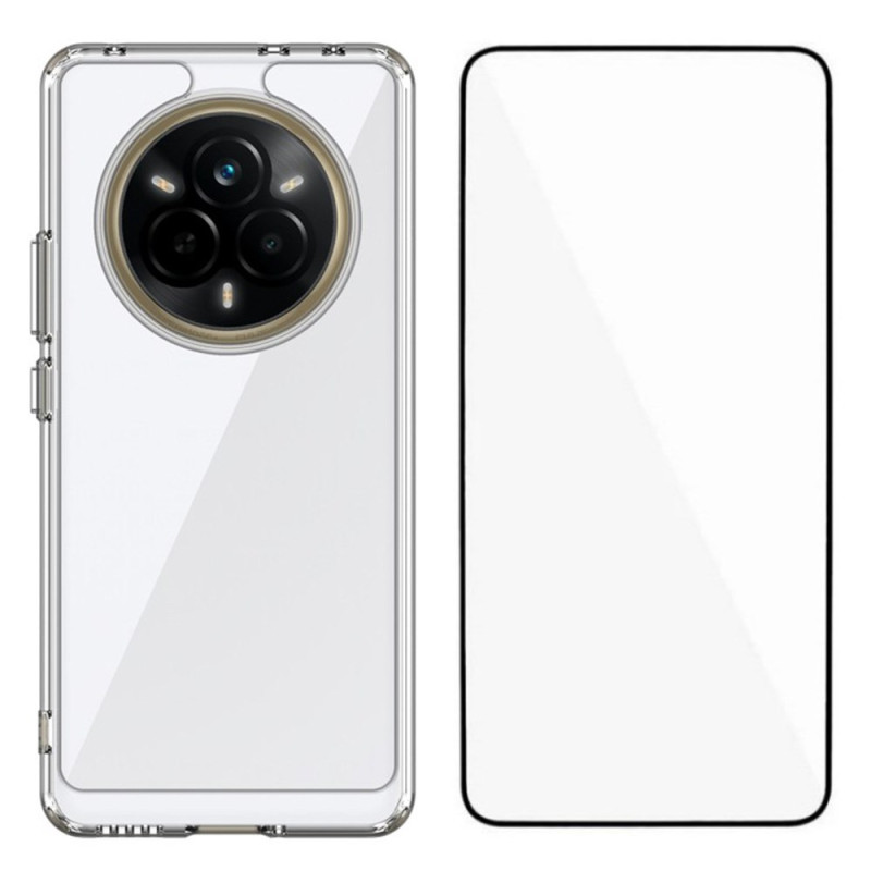 Coque Realme 14 Pro 5G Transparente avec Protection Écran en Verre Trempé