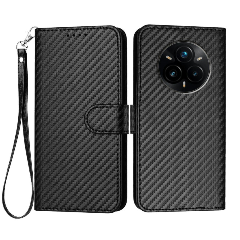 Housse Realme 14 Pro Plus 5G Fibre Carbone à Lanière