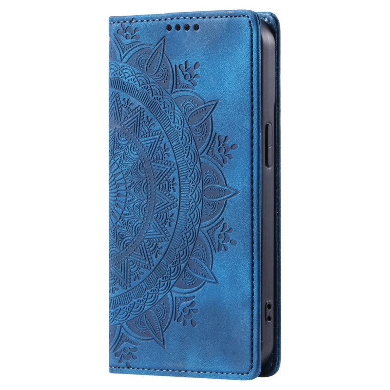 Flip Cover Honor X8b Effet Daim Mandala