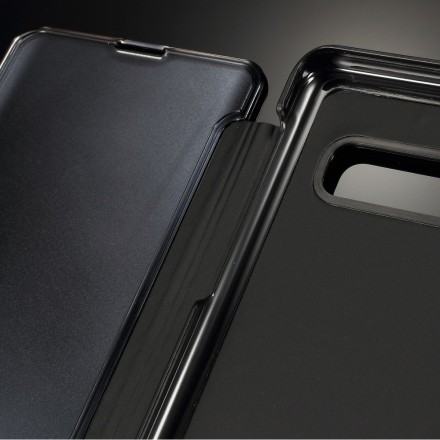 View Cover Samsung Galaxy S10 Plus Miroir et Simiii Cuir