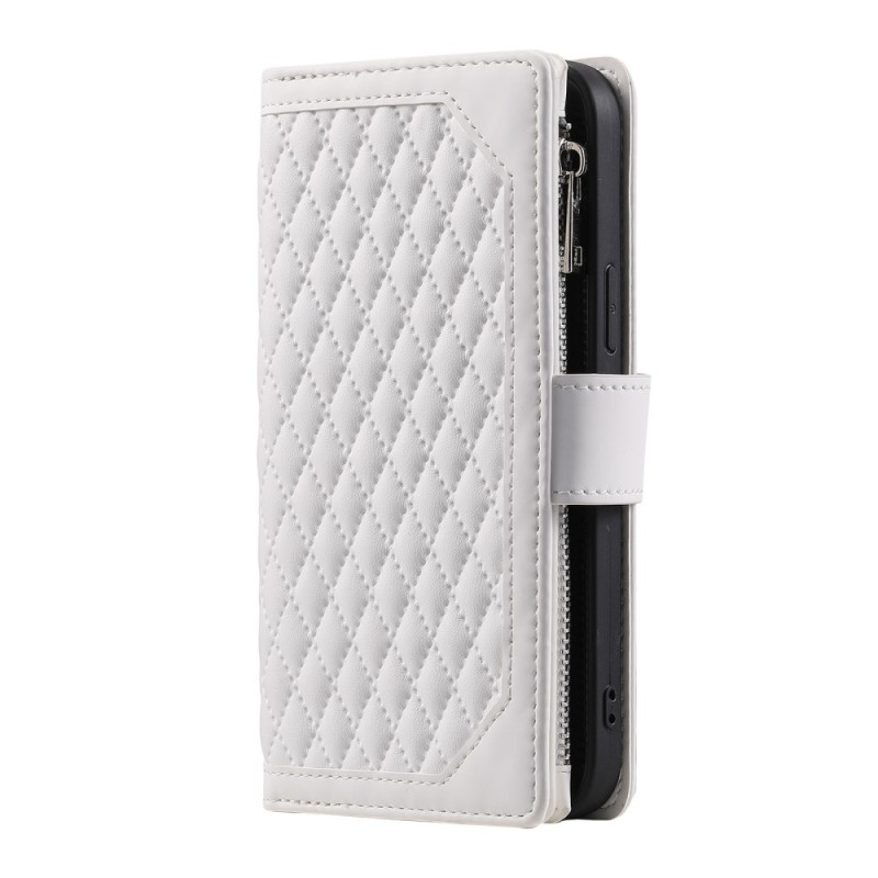 Housse Motorola Edge 60 / 60 Fusion Portefeuille Matelassé avec Lanièrr