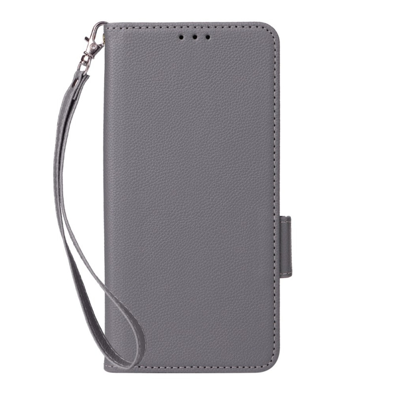 Housse Nothing Phone (3a) Simili Cuir Litchi à Lanière