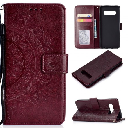 Housse Samsung Galaxy S10 Plus Mandala Soleil Housse Samsung Galaxy S10 Plus Mandala Soleil
