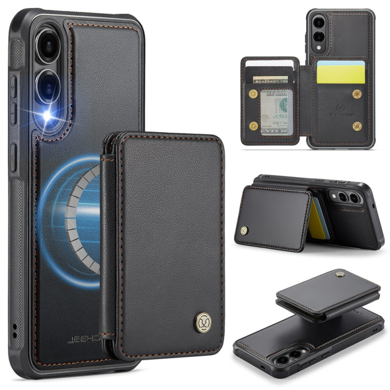 Coque Samsung Galaxy S25 Edge Porte-Cartes Magnétique Détachable JEEHOOD